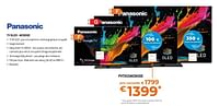 Promotions Panasonic tv oled pvtx55mz800e - Panasonic - Valide de 31/05/2024 à 30/06/2024 chez Expert