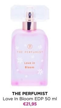 Promoties The perfumist love in bloom edp - The Perfumist  - Geldig van 17/06/2024 tot 23/06/2024 bij ICI PARIS XL