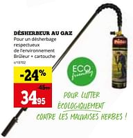 Promotions Désherbeur au gaz - Polet - Valide de 03/06/2024 à 30/06/2024 chez Dema