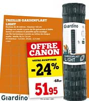 Promotions Treillis gardenplast light - Giardino - Valide de 03/06/2024 à 30/06/2024 chez Dema