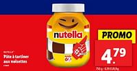Promotions Pâte à tartiner aux noisettes - Nutella - Valide de 19/06/2024 à 25/06/2024 chez Lidl