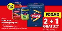 Promotions Pâtes, pesto et sauces pour pâtes - Barilla - Valide de 19/06/2024 à 25/06/2024 chez Lidl