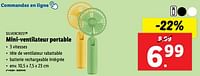 Promotions Mini-ventilateur portable - SilverCrest - Valide de 19/06/2024 à 25/06/2024 chez Lidl