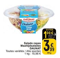 Promotions Salade repas maaltijdsalades daunat - Daunat - Valide de 11/06/2024 à 07/08/2024 chez Cora