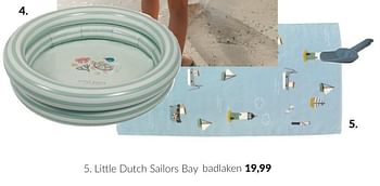 Promoties Little dutch sailors bay badlaken - Little Dutch - Geldig van 11/06/2024 tot 02/07/2024 bij BabyPark