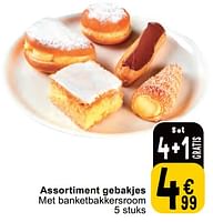 Promoties Assortiment gebakjes met banketbakkersroom - Huismerk - Cora - Geldig van 11/06/2024 tot 17/06/2024 bij Cora