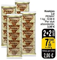Promoties Koekjes lu penny - Lu - Geldig van 11/06/2024 tot 17/06/2024 bij Cora