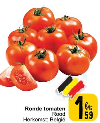 Promoties Ronde tomaten rood - Huismerk - Cora - Geldig van 11/06/2024 tot 17/06/2024 bij Cora