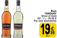 Promoties Rum tanduay - Tanduay - Geldig van 11/06/2024 tot 17/06/2024 bij Cora