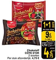 Promoties Chokotoff cote d’or - Cote D'Or - Geldig van 18/06/2024 tot 24/06/2024 bij Cora