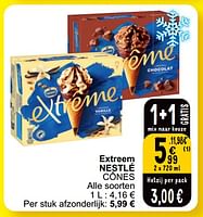 Promoties Extreem nestlé cones - Nestlé - Geldig van 18/06/2024 tot 24/06/2024 bij Cora