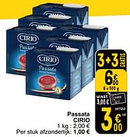 Promoties Passata cirio - CIRIO - Geldig van 18/06/2024 tot 24/06/2024 bij Cora