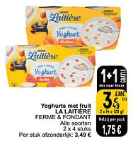 Promoties Yoghurts met fruit la laitière ferme + fondant - Nestlé - Geldig van 18/06/2024 tot 24/06/2024 bij Cora
