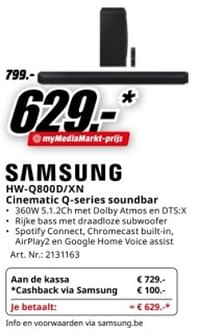 Samsung hw-q800d-xn cinematic q-series soundbar-Samsung