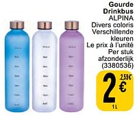 Promotions Gourde drinkbus alpina - Alpina - Valide de 11/06/2024 à 24/06/2024 chez Cora