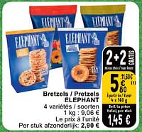 Promotions Bretzels - pretzels elephant - Elephant - Valide de 11/06/2024 à 17/06/2024 chez Cora