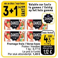 Promotions Fromage frais - verse kaas - Danio - Valide de 11/06/2024 à 17/06/2024 chez Cora