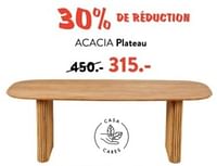 Promotions Acacia plateau - Produit maison - Casa - Valide de 10/06/2024 à 30/06/2024 chez Casa