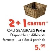 Promotions Cali seagrass panier - Produit maison - Casa - Valide de 10/06/2024 à 30/06/2024 chez Casa