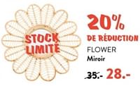 Promotions Flower miroir - Produit maison - Casa - Valide de 10/06/2024 à 30/06/2024 chez Casa