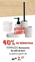 Promotions Terrazzo accessoires de salle de bain - Produit maison - Casa - Valide de 10/06/2024 à 30/06/2024 chez Casa
