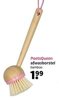 Promoties Poetsqueen afwasborstel - Huismerk - Wibra - Geldig van 14/06/2024 tot 27/06/2024 bij Wibra