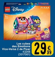 Promotions Les cubes des emotions vice-versa 2 de pixar - Lego - Valide de 14/06/2024 à 08/07/2024 chez Cora