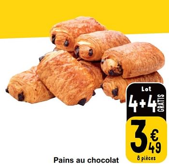 Promotions Pains au chocolat - Produit maison - Cora - Valide de 18/06/2024 à 24/06/2024 chez Cora