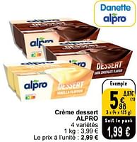 Promotions Crème dessert alpro - Alpro - Valide de 18/06/2024 à 24/06/2024 chez Cora