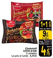 Promotions Chokotoff cote d’or - Cote D'Or - Valide de 18/06/2024 à 24/06/2024 chez Cora