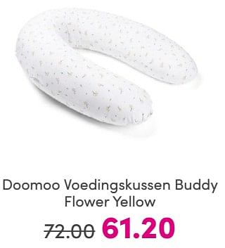 Promoties Doomoo voedingskussen buddy flower yellow - Doomoo - Geldig van 16/06/2024 tot 22/06/2024 bij Baby & Tiener Megastore