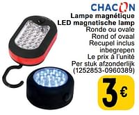 Promotions Lampe magnétique led magnetische lamp - Chacon - Valide de 11/06/2024 à 24/06/2024 chez Cora