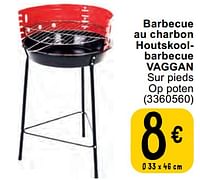 Promotions Barbecue au charbon houtskoolbarbecue vaggan - Vaggan - Valide de 11/06/2024 à 24/06/2024 chez Cora