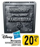 Promotions Monopoly mandalorian - Hasbro - Valide de 11/06/2024 à 24/06/2024 chez Cora