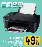 Promotions Canon imprimante - printer pixma ts3550i - Canon - Valide de 11/06/2024 à 24/06/2024 chez Cora