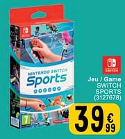 Promotions Jeu - game switch sports - Nintendo - Valide de 11/06/2024 à 24/06/2024 chez Cora