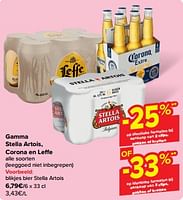 Promoties Blikjes bier stella artois - Stella Artois - Geldig van 19/06/2024 tot 25/06/2024 bij Carrefour