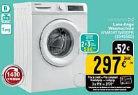 Promotions Daewoo lave-linge wasmachine wm814t1wb0fr - Daewoo - Valide de 11/06/2024 à 24/06/2024 chez Cora