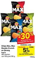 Promoties Chips max smoky paprika - Lay's - Geldig van 19/06/2024 tot 25/06/2024 bij Carrefour
