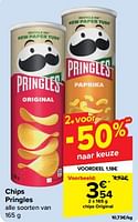 Promoties Chips original - Pringles - Geldig van 19/06/2024 tot 25/06/2024 bij Carrefour