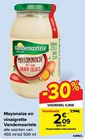 Promoties Mayonaise met eieren - Vandemoortele - Geldig van 19/06/2024 tot 25/06/2024 bij Carrefour