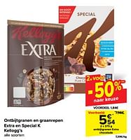 Promoties Ontbijtgranen extra chocolade - Kellogg's - Geldig van 19/06/2024 tot 25/06/2024 bij Carrefour