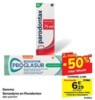 Promoties Tandpasta pro glasur daily protection sensodyne - Sensodyne - Geldig van 19/06/2024 tot 25/06/2024 bij Carrefour