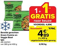 Promoties Vegetarische bami goreng - Iglo - Geldig van 19/06/2024 tot 25/06/2024 bij Carrefour