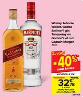 Promoties Whisky red label johnnie walker, 40% - Johnnie Walker - Geldig van 19/06/2024 tot 25/06/2024 bij Carrefour