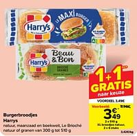 Promoties Xl broodjes natuur - Harry's - Geldig van 19/06/2024 tot 25/06/2024 bij Carrefour