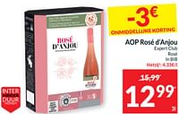 Promoties Aop rosé d’anjou expert club rosé - Rosé wijnen - Geldig van 18/06/2024 tot 23/06/2024 bij Intermarche