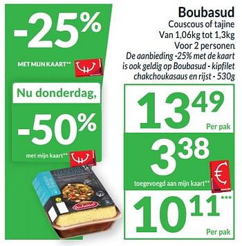 Promoties Boubasud couscous of tajine - Boubasud - Geldig van 18/06/2024 tot 23/06/2024 bij Intermarche
