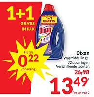 Promoties Dixan wasmiddel in gel - Dixan - Geldig van 18/06/2024 tot 23/06/2024 bij Intermarche