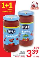 Promoties Elvea pastasaus - Elvea - Geldig van 18/06/2024 tot 23/06/2024 bij Intermarche